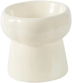GENERIC Cat Food Bowl Ceramic Cat Bowls For Food And Water Neck Protection Pet Feeding Dish Portable Cat Food Dish Elevated Cat Bowl For Small Dogs, White, 130ML -Greenies Pet Store 21HvPpObwJL. AC
