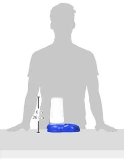 Ferplast Azimut 1500 Cat And Dog Water And Food Dispenser, Blue -Greenies Pet Store 316qqwP81WL