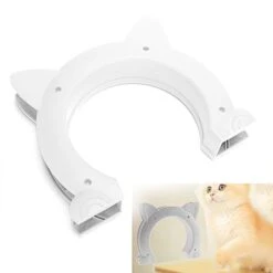 Cat Door Interior Door, Cat Pass Through Door Pet Door Hidden Litter Box Pet Door, Secure Pet Proof Gate Latch, Easy DIY Setup, Secured Installation For Cats, Kitties And Small Dogs (White) 13 Cat Door Interior Door, Cat Pass Through Door Pet Door Hidden Litter Box Pet Door, Secure Pet Proof Gate Latch, Easy DIY Setup, Secured Installation For Cats, Kitties And Small Dogs (White) -Greenies Pet Store 317W1SOK2XL