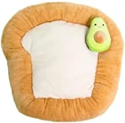 TONBO Soft Plush Small Cute And Cozy Food Dog Cat Bed, Washer And Dryer Friendly (Burger) -Greenies Pet Store 31Rmp0Q8ekL. AC