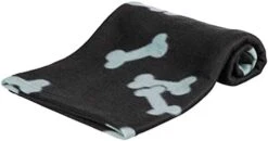 Trixie Beany Fleece Blanket, 100 ﾗ 70 Cm, Black -Greenies Pet Store 31S7ZTm3ZxS. AC
