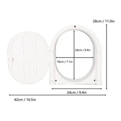 Pet Interior Door, Flapless Durable ABS Easy DIY Installation Arched Cat Door For Puppy For Indoor 13 Pet Interior Door, Flapless Durable ABS Easy DIY Installation Arched Cat Door For Puppy For Indoor -Greenies Pet Store 31SgoY1YnRL