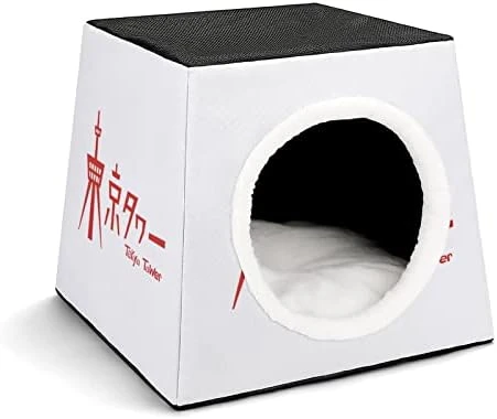 Indoor Cat House Cat Bed Cat Sofa Printed Cat Cube With Small Pillow For Kitty Small Dogs Food Chicken Glove 8 Indoor Cat House Cat Bed Cat Sofa Printed Cat Cube With Small Pillow For Kitty Small Dogs Food Chicken Glove - Image 6