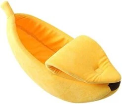 JENPECH Creative Banana Shape Pet Dog Cats Nest - Soft Winter Puppy Kitten Warm House Bed - Comfortable Cat House For Indoor Cats 15 JENPECH Creative Banana Shape Pet Dog Cats Nest - Soft Winter Puppy Kitten Warm House Bed - Comfortable Cat House For Indoor Cats -Greenies Pet Store 31Y5KA9N4aL. AC