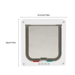 Cyrank Cat Door, 4 Way Locking Durable Cat Flap Door Interior Cat Door For Cat Litter Box Or Automatic Feeder -Greenies Pet Store 31aUiMyYhJL