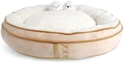 TONBO Soft Plush Small Cute And Cozy Food Dog Cat Bed, Washer And Dryer Friendly (Burger) -Greenies Pet Store 31cGOEiJuFL. AC