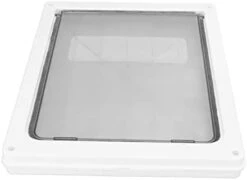 Pet Clamshell Door, Screw Fixing Cat Door Guard For Dogs Food Controlled Access For Cat Holes White S -Greenies Pet Store 31j0wAE ELL. AC