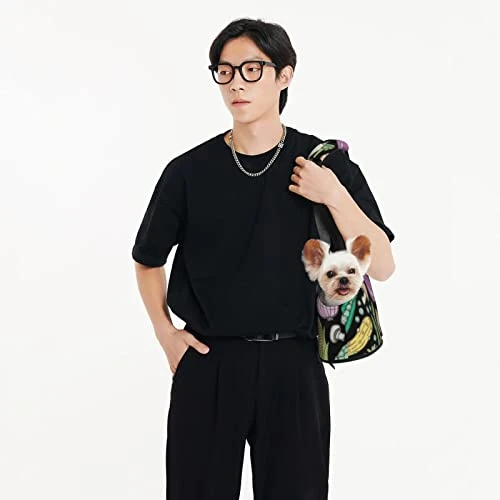 Soft Sided Travel Pet Carrier Tote Hand Bag Vegetables-Food-Doodle Portable Small Dog/Cat Carrier Purse 6 Soft Sided Travel Pet Carrier Tote Hand Bag Vegetables-Food-Doodle Portable Small Dog/Cat Carrier Purse - Image 4