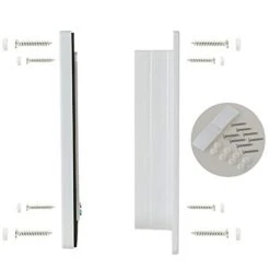 GENERIC Door M Size Cat Flap Door With 4 Way Lock Security Flap Door For Dog Cat Kitten Small Gate Door Kit Cat Door 2Pcs White -Greenies Pet Store 31pVMw9QpOL