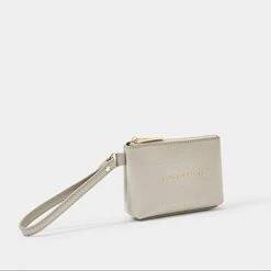 KATIE LOXTON Paw-FECT Zip Top Pebbled Vegan Leather Pet Treat Bag Pouch Grey -Greenies Pet Store 31qFRAkirvL