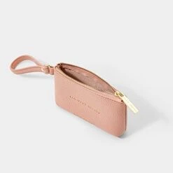 KATIE LOXTON Paw-FECT Zip Top Pebbled Vegan Leather Pet Treat Bag Pouch Pink -Greenies Pet Store 31qatCA3rIL