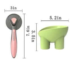 Sticky Brush 2.0 Cat Hair Brush Water Cleaning Brush Cat Cat Water Pet Wet Comb Pet Hair Cleaning Brush Pet Cat Grooming Brush (Cat Brush + Bowl For Pets) -Greenies Pet Store 31tvCpkSguL