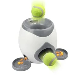 ACULIP Cat Feeder Cat Food Bowl, Tennis Ball Thrower Pet Dog Toys Chewing Accessories Automatic Ball Launcher Dog Throwing Machine Toy Interactive Feeding 11 ACULIP Cat Feeder Cat Food Bowl, Tennis Ball Thrower Pet Dog Toys Chewing Accessories Automatic Ball Launcher Dog Throwing Machine Toy Interactive Feeding -Greenies Pet Store 31u3MBZ5eXL