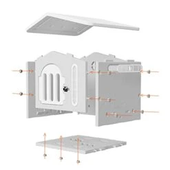 Outdoor Cat House Weatherproof, Outdoor Cat House, Cat Houses For Indoor Cats, Cat House With Door And Food Bowl ( Color : Pink ) -Greenies Pet Store 31w865td9tL