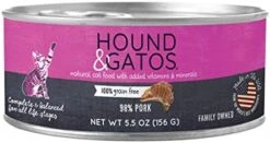 Hound & Gatos Wet Cat Food, 98% Salmon, Case Of 24, 5.5 Oz Cans -Greenies Pet Store 41 4dkWPEBL. AC