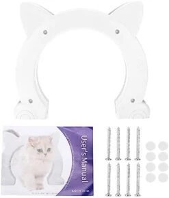 Cat Door Interior Door, Cat Pass Through Door Pet Door Hidden Litter Box Pet Door, Secure Pet Proof Gate Latch, Easy DIY Setup, Secured Installation For Cats, Kitties And Small Dogs (White) 19 Cat Door Interior Door, Cat Pass Through Door Pet Door Hidden Litter Box Pet Door, Secure Pet Proof Gate Latch, Easy DIY Setup, Secured Installation For Cats, Kitties And Small Dogs (White) -Greenies Pet Store 41 AtKUmDSL. AC