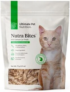 ULTIMATE PET NUTRITION Nutra Bites For Cats, Freeze Dried Raw Treats, Single Ingredient, Grain Free, Chicken Breast, 2.5 Ounce -Greenies Pet Store 41 o0U3sSGL. AC
