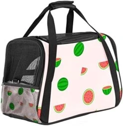 Pet Carrier Pattern With Prawns And Seafood Soft-Sided Pet Travel Carriers For Cats,Dogs Puppy Comfort Portable Foldable Pet Bag Airline Approved -Greenies Pet Store 4101dGcXquL. AC