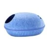 YangYan Pet Cat Bed Cave Sleeping House Nest Kennel Felt Cloth Zipper Pet Cat Basket Egg Shape Pet Bed Mat Cushion For Cats Small Dogs (Color : H, Size : 47x28x25cm) -Greenies Pet Store 410LIjRifuL