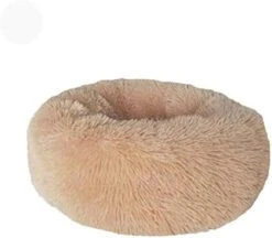 YangYan Soft Long Plush Cat Bed Round Plush Cat Bed House Round Pet Dog Bed For Small Dogs Cats Nest Winter Warm Sleeping Bed Puppy Mat (Color : A, Size : 40cm) -Greenies Pet Store 410hK5EVEmL. AC