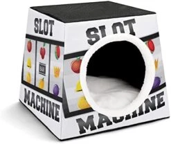 Printed Cat Cube Kitty House Indoor Cats Bed Cat Sofa Small Dogs Shelter Warm And Cozy Food Truck Illustration 26 Printed Cat Cube Kitty House Indoor Cats Bed Cat Sofa Small Dogs Shelter Warm And Cozy Food Truck Illustration -Greenies Pet Store 411 4WeM8gL. AC