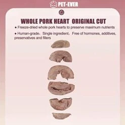 PET-EVER Freeze Dried Cat And Dog Treats Single Ingredient Human Grade Freeze Dried Raw Pork Heart-Rich Taurine Vb Cu,Maintain The Heart,Hair&Skin Care+Cat Food Tasting Pack 11 PET-EVER Freeze Dried Cat And Dog Treats Single Ingredient Human Grade Freeze Dried Raw Pork Heart-Rich Taurine Vb Cu,Maintain The Heart,Hair&Skin Care+Cat Food Tasting Pack -Greenies Pet Store 411yNvGp0wL