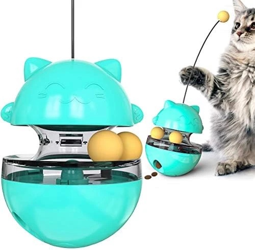 PUINGREN Cat Food Tumbler Toys Cat Food Dispenser Cat Treat Toys Cat Food Balance Ball,Cat Food Puzzle Feeder For Indoor Cats InteractiveToy Gift For Kitten/Dogs-USB Charging Cat Toys(Yellow) 9 PUINGREN Cat Food Tumbler Toys Cat Food Dispenser Cat Treat Toys Cat Food Balance Ball,Cat Food Puzzle Feeder For Indoor Cats InteractiveToy Gift For Kitten/Dogs-USB Charging Cat Toys(Yellow) - Image 7