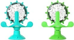 PEPDRO Rotatable Pet Bowl Raised Cat Food Toy Pet IQ Toys For Small Pet Slow Feeder Toy Windmill Interactive Toys Multifunctional Windmill Feeder Cat Toy With Suction Cup Cat Windmill Slow Feeder Toys -Greenies Pet Store 412fKMWkcHS