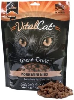 Vital Essentials Freeze Dried Cat Food, Beef & Chicken Mini Nibs 8 Oz -Greenies Pet Store 412ynWUv3DL. AC