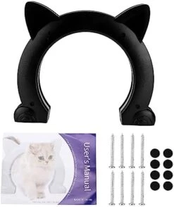 Cat Door Interior Door, Cat Pass Through Door Pet Door Hidden Litter Box Pet Door, Secure Pet Proof Gate Latch, Easy DIY Setup, Secured Installation For Cats, Kitties And Small Dogs (White) 17 Cat Door Interior Door, Cat Pass Through Door Pet Door Hidden Litter Box Pet Door, Secure Pet Proof Gate Latch, Easy DIY Setup, Secured Installation For Cats, Kitties And Small Dogs (White) -Greenies Pet Store 413VRXeG lL. AC