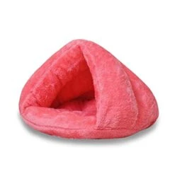 YangYan Soft Pet Bed Cats Dogs Bed House Winter Warm Sleeping Cats Nest Plush Puppy Cushion Mat Portable Pet Cat Supplies Bed For Cats (Color : Pink, Size : 45x35cm)