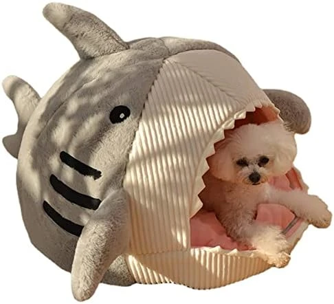 Enclosed Warm Cat Bed For Portable Pet Beds Sweet Kittens Basket Cushion Cat Pillow Mat Tent Puppy Nest Cave (Medium,Blue) 9 Enclosed Warm Cat Bed For Portable Pet Beds Sweet Kittens Basket Cushion Cat Pillow Mat Tent Puppy Nest Cave (Medium,Blue) - Image 7