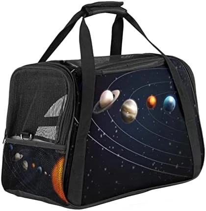 Pet Carrier Space Planets Food Pizza Soft-Sided Pet Travel Carriers For Cats,Dogs Puppy Comfort Portable Foldable Pet Bag Airline Approved 10 Pet Carrier Space Planets Food Pizza Soft-Sided Pet Travel Carriers For Cats,Dogs Puppy Comfort Portable Foldable Pet Bag Airline Approved - Image 8