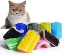 YangYan Pet Cat Self Groomer For Cat Grooming Tool Hair Removal Comb Dogs Cat Brush Hair Shedding Trimming Massage Device With Catnip (Color : Lake Blue, Size : 9x13cm) -Greenies Pet Store 414uMH7nBTL. AC