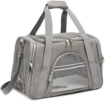 ROSEBB Pet Carrier,Dog Carrier Cat Carrier Airline Approved,Collapsible Soft Sided TSA Approved Pet Carrier For Medium And Small Cats, Puppies Up To 15 Lbs, Cat Travel Carrier(Medium Blue) 11 ROSEBB Pet Carrier,Dog Carrier Cat Carrier Airline Approved,Collapsible Soft Sided TSA Approved Pet Carrier For Medium And Small Cats, Puppies Up To 15 Lbs, Cat Travel Carrier(Medium Blue) - Image 9