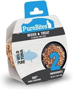 PureBites Wet Mixers | Tuna & Salmon | Only 3 Ingredients | 12-Pack (Packaging May Vary) -Greenies Pet Store 415fRBYPmLL. AC 1