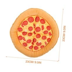 Ipetboom Outdoor Toys 2pcs Cat Thermal Supple Supplies Mat Cm Kitten Pizza Toy Cats Bed Dog Round Creative House Cushion Shaped Small Kittens Sleeping Pad Warm Mats Resting For Puppies Large Cat Bed -Greenies Pet Store 416YZ6OnkOL