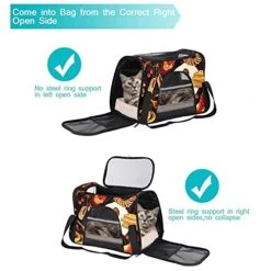 Pet Carrier Russian Doll Cuisine Food Pattern Soft-Sided Pet Travel Carriers For Cats,Dogs Puppy Comfort Portable Foldable Pet Bag Airline Approved -Greenies Pet Store 416a3U8evbS