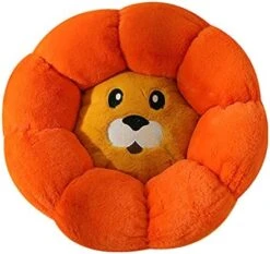 JENPECH Round Flower Shape Plush Cats Bed House Cats Mat Winter Warm Sleeping Cats Nests Soft Dog Basket Pet Cushion Portable Pet Supplies Grey L -Greenies Pet Store 4173UsItaPL. AC