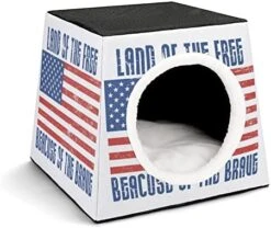 Indoor Cat House Cat Bed Cat Sofa Printed Cat Cube With Small Pillow For Kitty Small Dogs Food Chicken Glove 24 Indoor Cat House Cat Bed Cat Sofa Printed Cat Cube With Small Pillow For Kitty Small Dogs Food Chicken Glove -Greenies Pet Store 418oKCwmE3L. AC