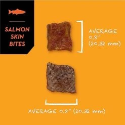SIMBA'S WAY - Salmon Skin Bites Dog And Cat Treats, Organic Human Grade, Single Ingredient, All Natural, Grain-Free, No Preservatives, Made In The USA. [ 3 .oz ] [ 2 Pack ] -Greenies Pet Store 419zKozPuzL
