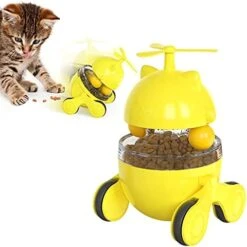 PUINGREN Cat Food Tumbler Toys Cat Food Dispenser Cat Treat Toys Cat Food Balance Ball,Cat Food Puzzle Feeder For Indoor Cats InteractiveToy Gift For Kitten/Dogs-USB Charging Cat Toys(Yellow) 20 PUINGREN Cat Food Tumbler Toys Cat Food Dispenser Cat Treat Toys Cat Food Balance Ball,Cat Food Puzzle Feeder For Indoor Cats InteractiveToy Gift For Kitten/Dogs-USB Charging Cat Toys(Yellow) -Greenies Pet Store 41AODWqpvAS. AC