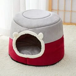 New Winter Deep Sleep Comfort Cat Bed Cats Tent Cozy Cave Capsule Small Dogs Cats House Indoor (Large,Wine Red) 6 New Winter Deep Sleep Comfort Cat Bed Cats Tent Cozy Cave Capsule Small Dogs Cats House Indoor (Large,Wine Red) -Greenies Pet Store 41Apj01sbPL