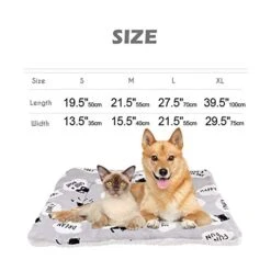 YangYan Fleece Cat Bed Mat Pet Bed Mat New Pet Soft Dog Cat Blanket Winter Foldable Pet Cushion Soft Warm Sleep Mat Cat Supplies (Color : Gray, Size : 40x55cm) -Greenies Pet Store 41BIHZy6w4L