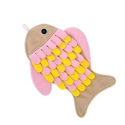 Pet Feeder Colorful Educational Detachable Sniff Portable Cat Smell Simulation Dog Pad Mat Cushion For Fish Pet Pet Slow Feeder
