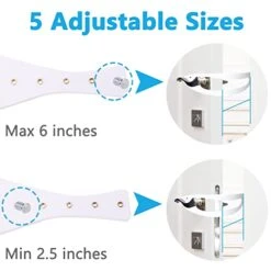 Cat Door Holder Latch,2 Packs Pink Cat Door Alternative Installs Fast Flex Latch Strap Let's Cats In & Keeps Dogs Out Of Litter Food Safe Baby Proof 5 Function Holes No Measuring No Pet Gate -Greenies Pet Store 41CEW5kKFjL