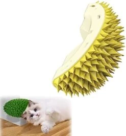 Durian Multifunctional Toys,Durian Cat Scratcher, Durian Shell Cat, Massaging And Removing Floating Hair Cat Dog Toys (2 Pcs) -Greenies Pet Store 41CR99rQBEL. AC