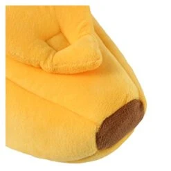 UNOVAP Pet Kennel Winter Warm Soft Banana Cat Bed House Comfortable Mat Portable Cat Litter Basket Supplies Bedding (Color : Yellow, Size : Medium) -Greenies Pet Store 41Cx6C2LfTL