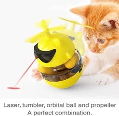PUINGREN Cat Food Tumbler Toys Cat Food Dispenser Cat Treat Toys Cat Food Balance Ball,Cat Food Puzzle Feeder For Indoor Cats InteractiveToy Gift For Kitten/Dogs-USB Charging Cat Toys(Yellow) 18 PUINGREN Cat Food Tumbler Toys Cat Food Dispenser Cat Treat Toys Cat Food Balance Ball,Cat Food Puzzle Feeder For Indoor Cats InteractiveToy Gift For Kitten/Dogs-USB Charging Cat Toys(Yellow) -Greenies Pet Store 41D3ZwBd5SL