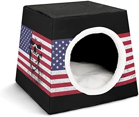 Indoor Cat House Cat Bed Cat Sofa Printed Cat Cube With Small Pillow For Kitty Small Dogs Food Chicken Glove 12 Indoor Cat House Cat Bed Cat Sofa Printed Cat Cube With Small Pillow For Kitty Small Dogs Food Chicken Glove - Image 10